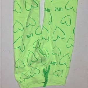 “Love” sweatpant capris